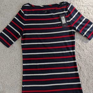 Tommy Hilfiger, Blue/red/white tee, Medium